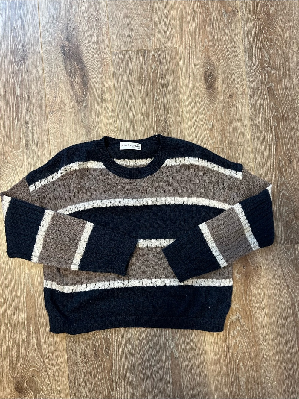 little mountain vancouver striped knit sweater
